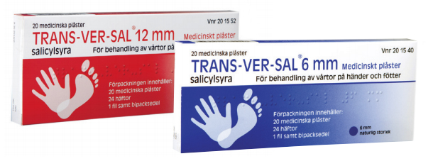 TRANS-VER-SAL produkter för vårtor